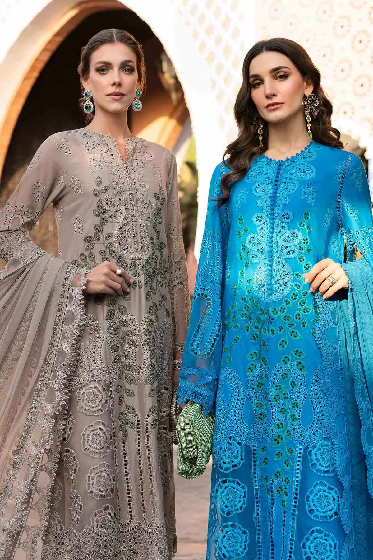 3 Piece Embroidered Lawn Suit | D-2503-A