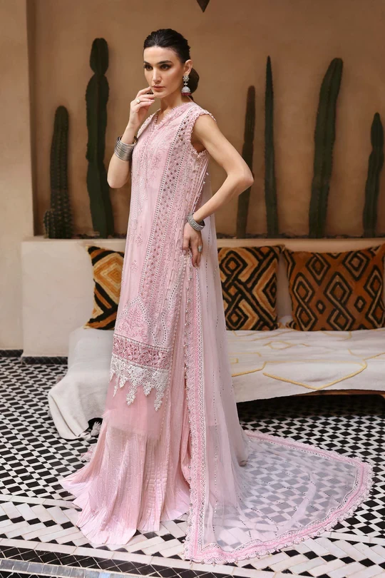 3 Piece Embroidered Lawn Suit | D-2511-A