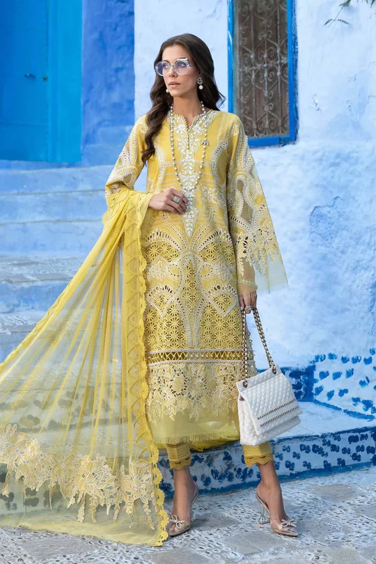 3 Piece  Embroidered Lawn Suit | D-2512-A