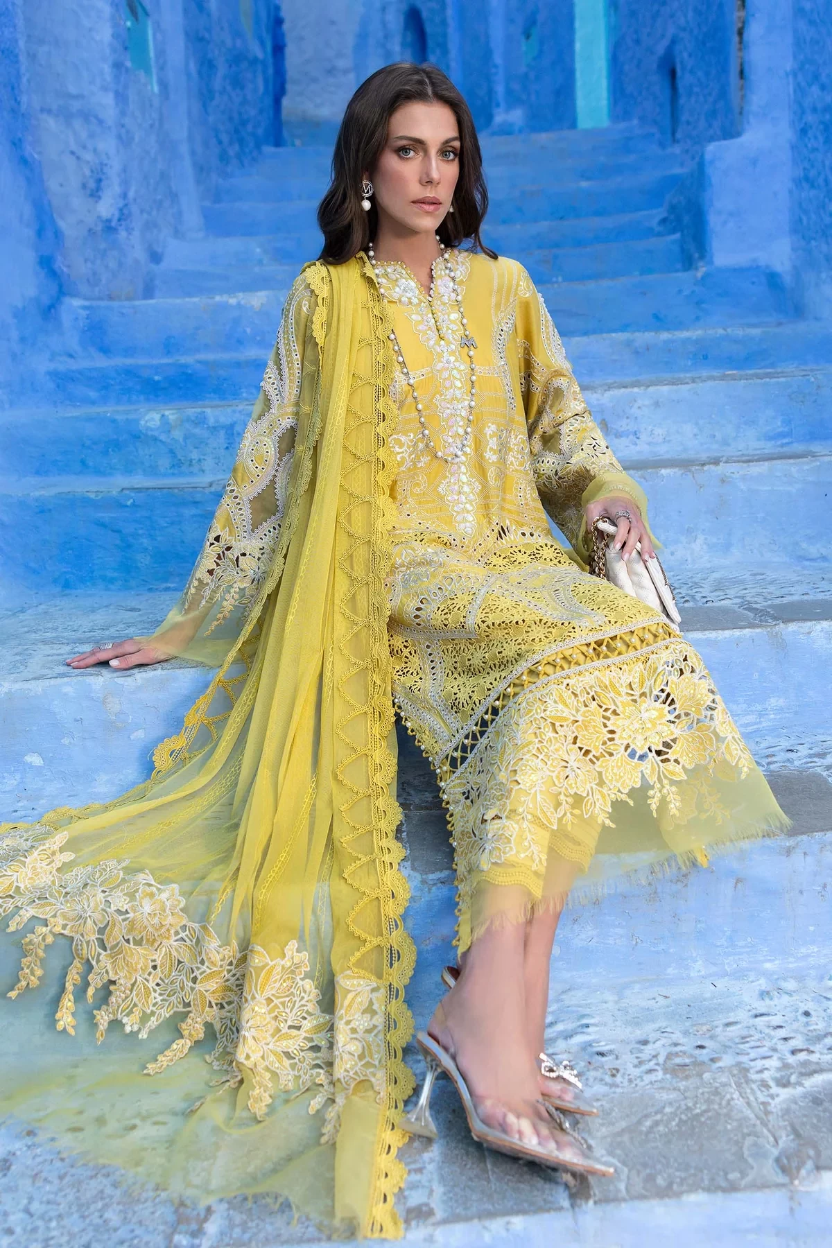 3 Piece  Embroidered Lawn Suit | D-2512-A
