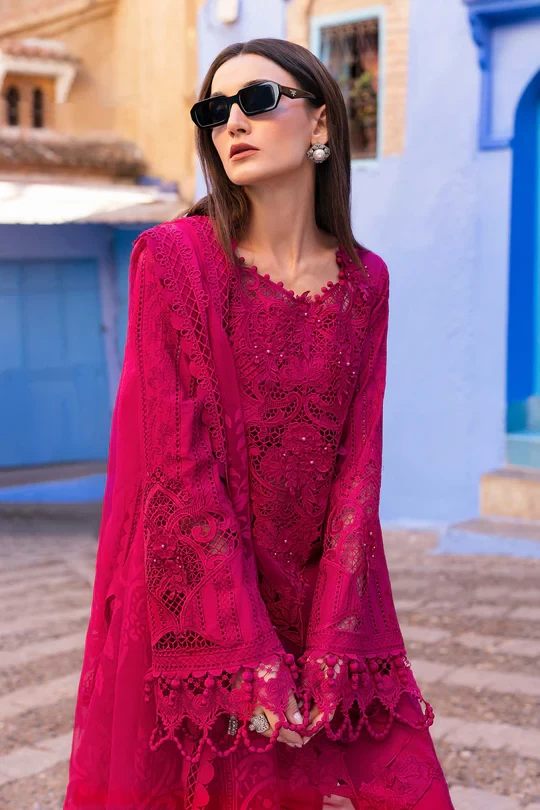 3 Piece Embroidered Lawn Suit | D-2508-A