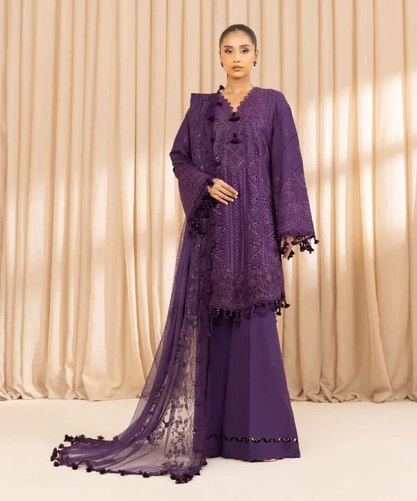 3 Piece - Embroidered Lawn Suit SKU: 0U3PELX25V23