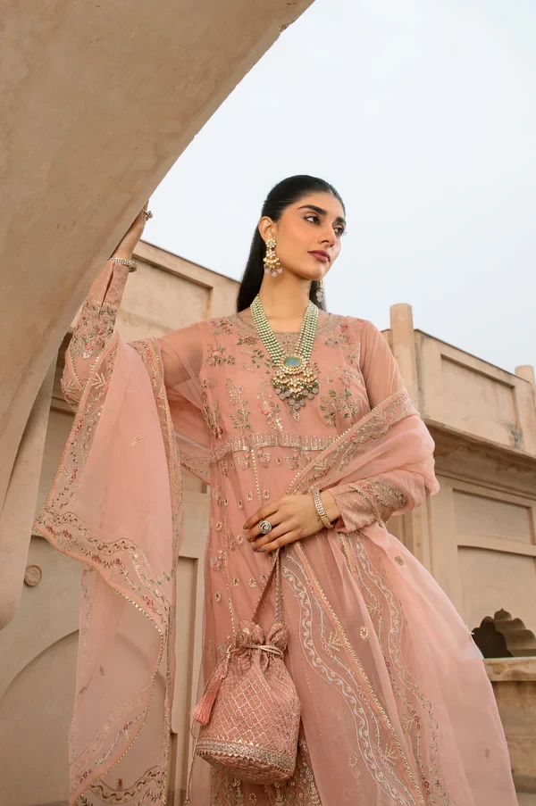 3 Piece Embroidered Net Suit SKU: WOM34101