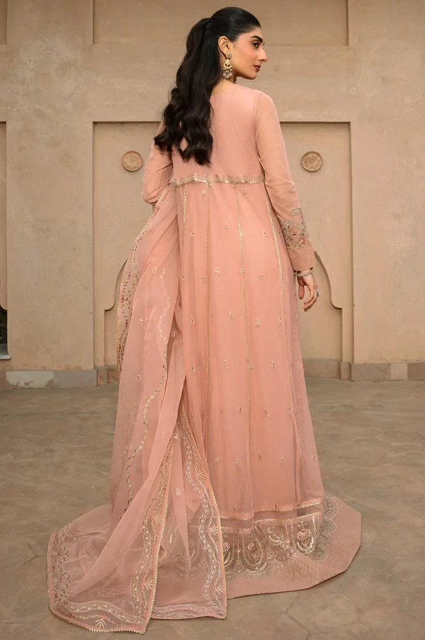 3 Piece Embroidered Net Suit SKU: WOM34101