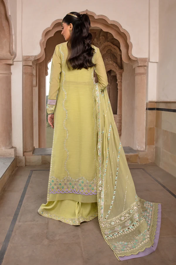 3 Piece Embroidered Monar Suit SKU: WOM34112
