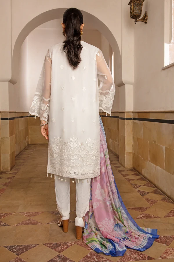 3 Piece Embroidered Organza Suit SKU: WOM34116