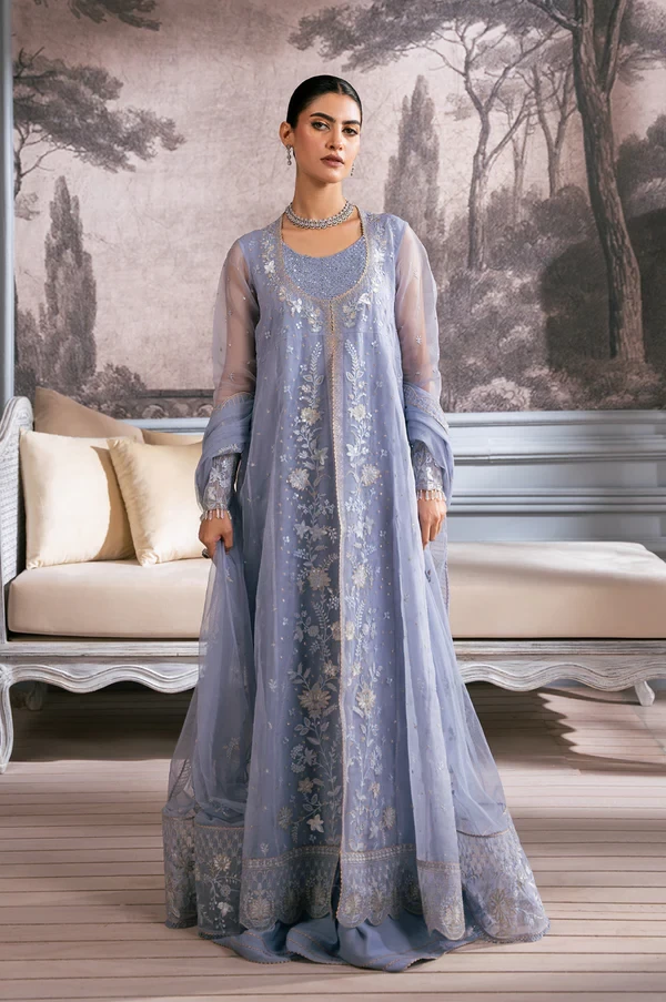 2 Piece Embroidered Organza Suit SKU: WOM24110