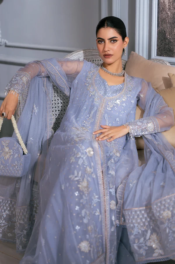 2 Piece Embroidered Organza Suit SKU: WOM24110
