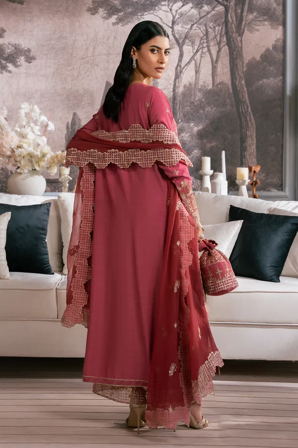 3 Piece Embroidered Organza Suit SKU: WOM34111