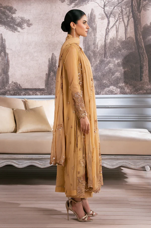 3 Piece Embroidered Net Suit SKU: WOM34105