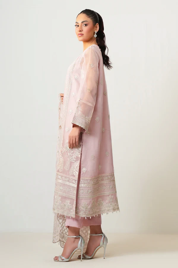 3 Piece Embroidered Organza Suit SKU: WOM34139
