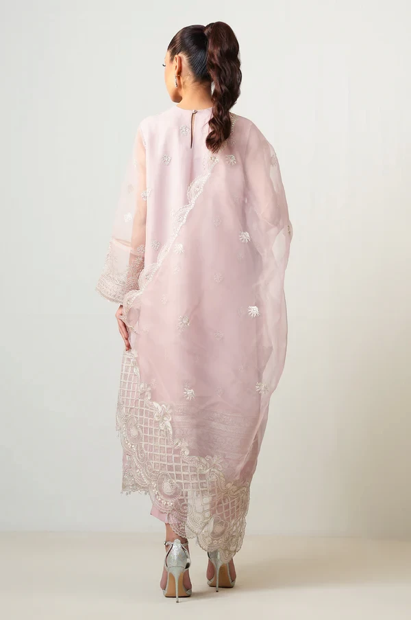 3 Piece Embroidered Organza Suit SKU: WOM34139