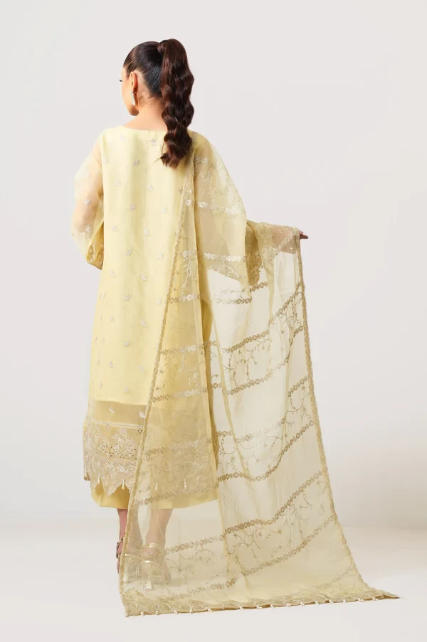 3 Piece Embroidered Organza Suit SKU: WOM34140