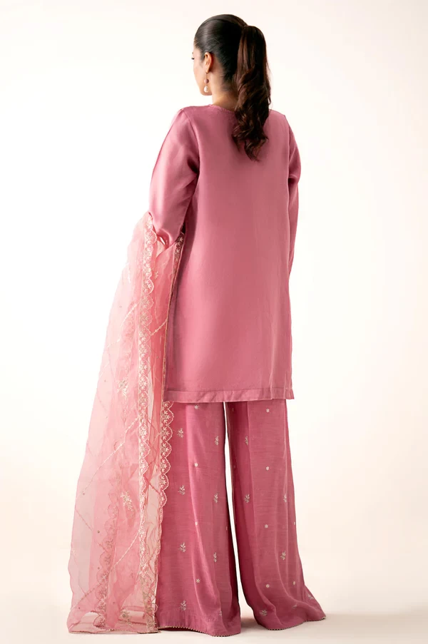 3 Piece Embroidered Organza Suit SKU: WUM34207