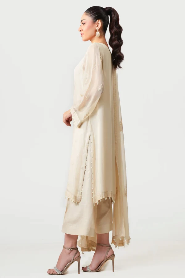 3 Piece Embroidered Chiffon Suit  SKU: WOM34142