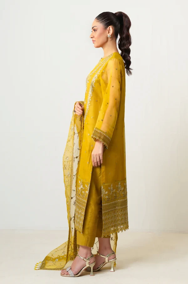 3 Piece Embroidered Organza Suit  SKU: WOM34141