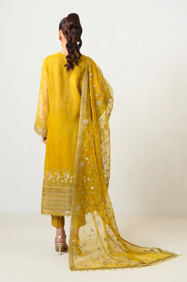 3 Piece Embroidered Organza Suit  SKU: WOM34141