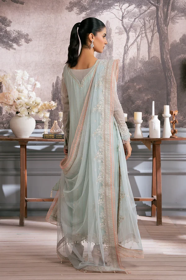 3 Piece Embroidered Chiffon Suit  SKU: WOM34107