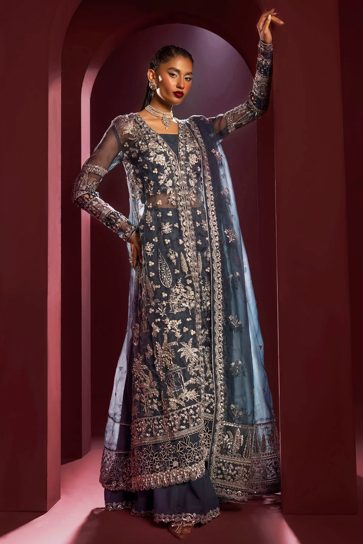 4931-YASNA EMBROIDERED ORGANZA