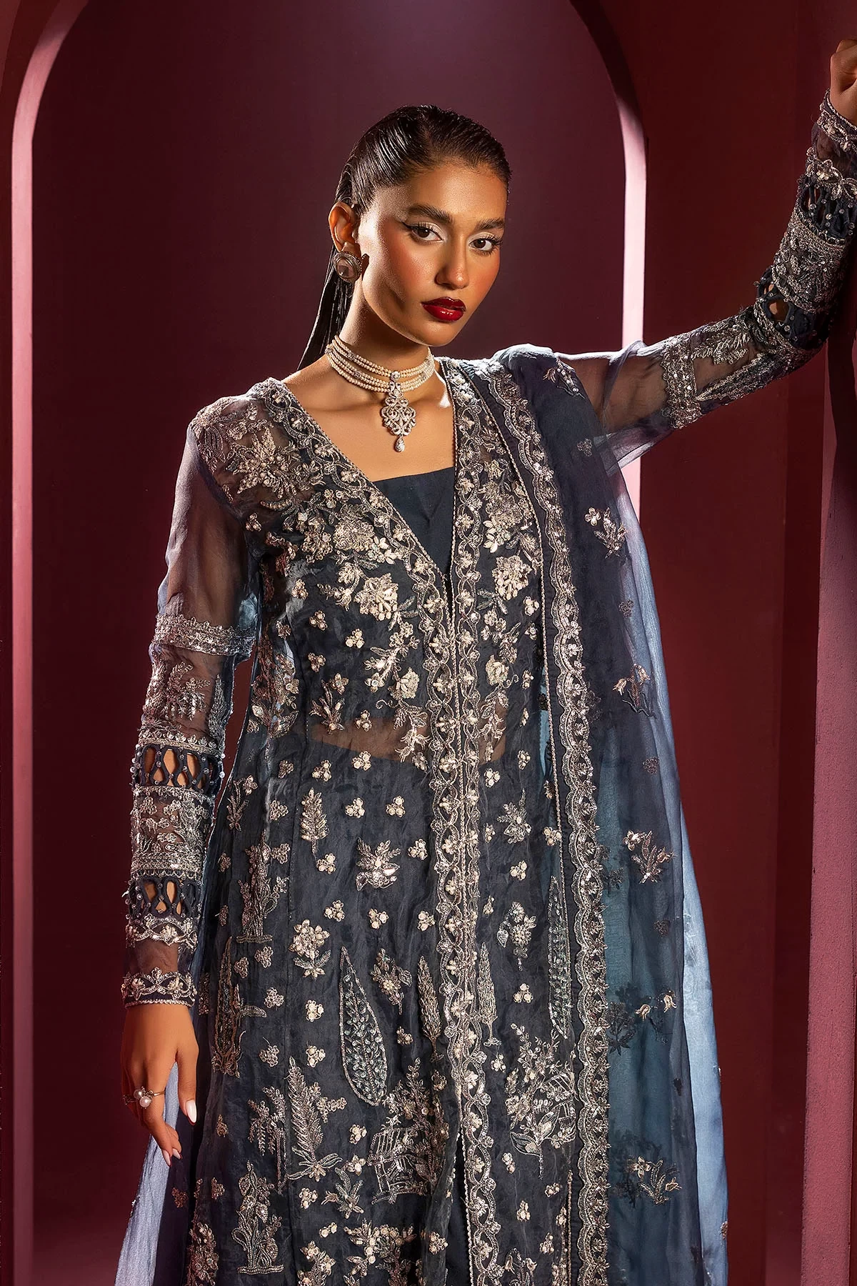4931-YASNA EMBROIDERED ORGANZA