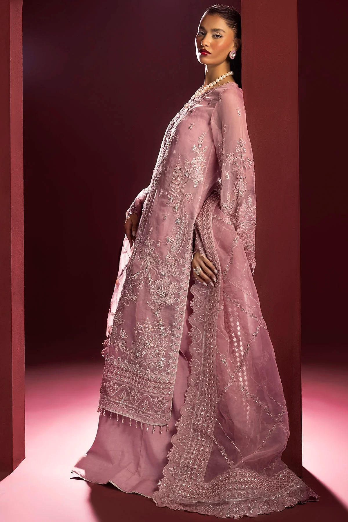 4934-ABSHAR EMBROIDERED ORGANZA