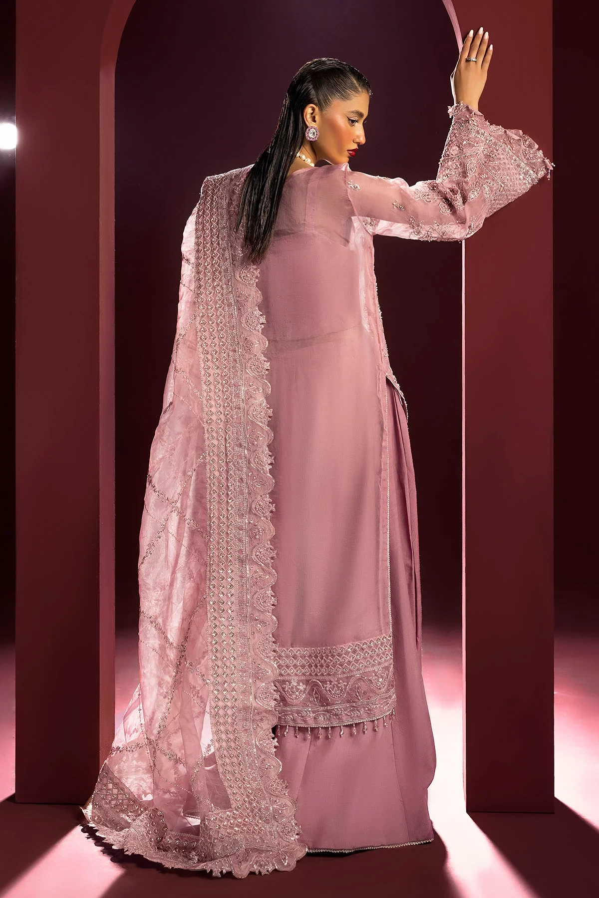 4934-ABSHAR EMBROIDERED ORGANZA