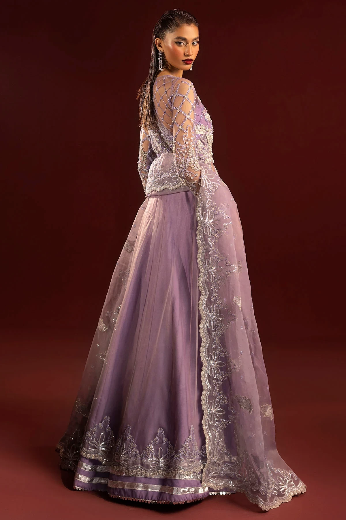 4939-YASHFA EMBROIDERED SILK NET