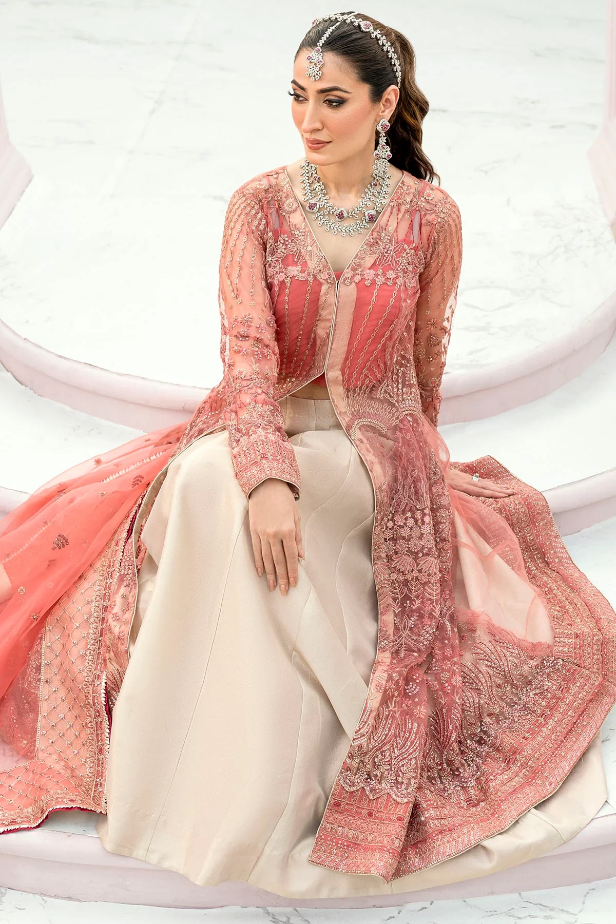 4114-AVLEY EMBROIDERED SILK NET