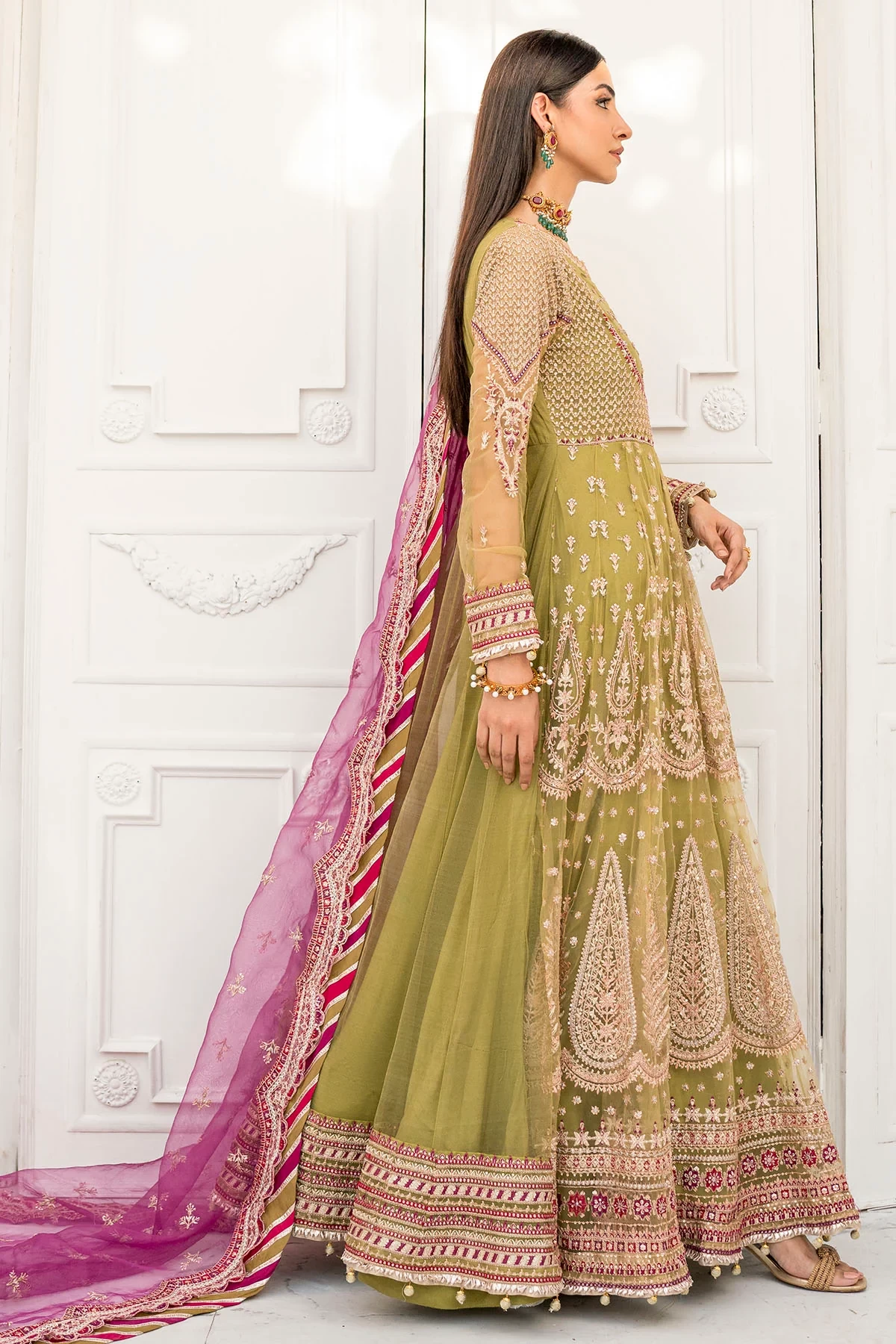 4115-ELLA EMBROIDERED SILK NET