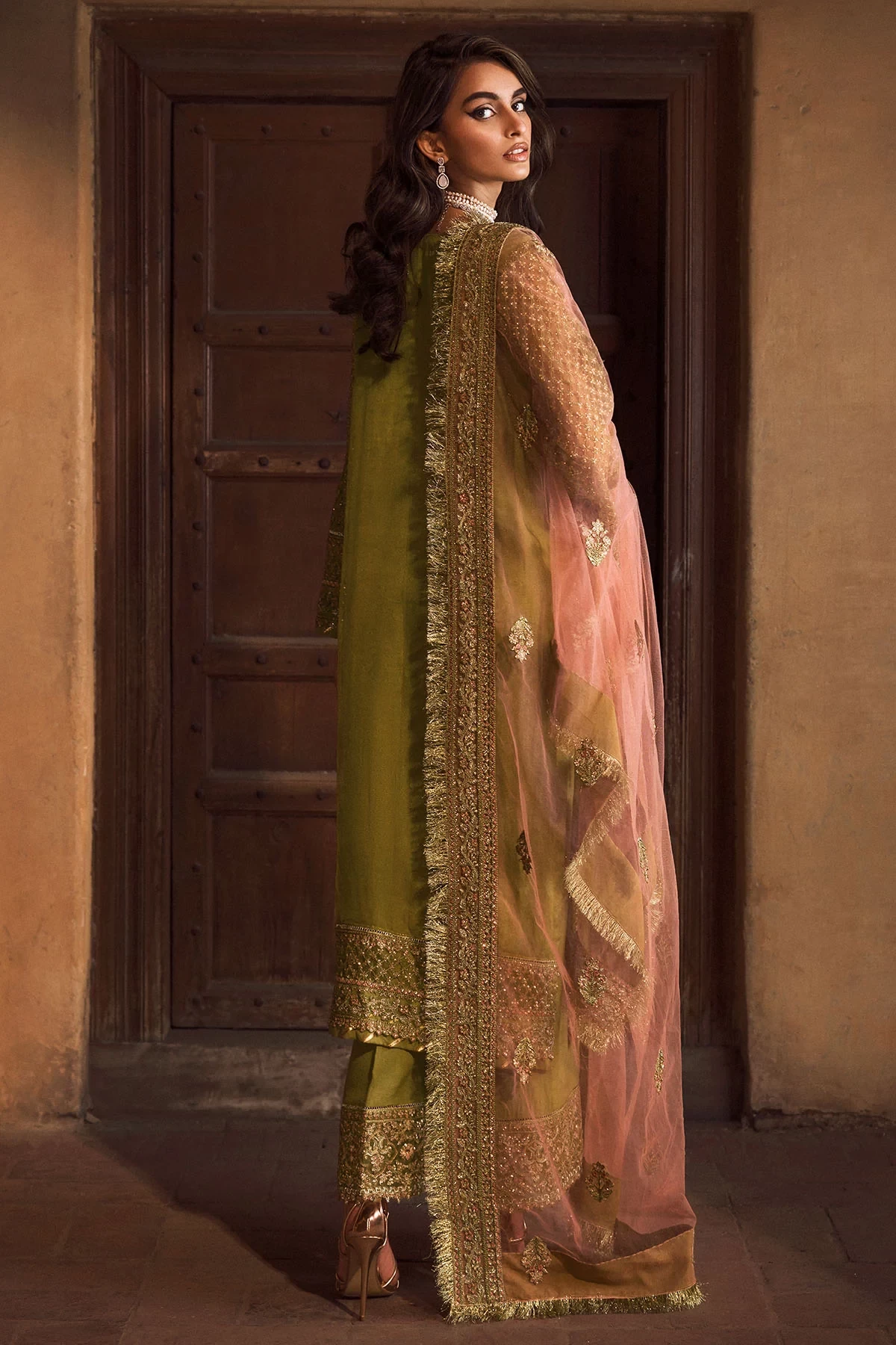 4125-BANO EMBROIDERED ORGANZA
