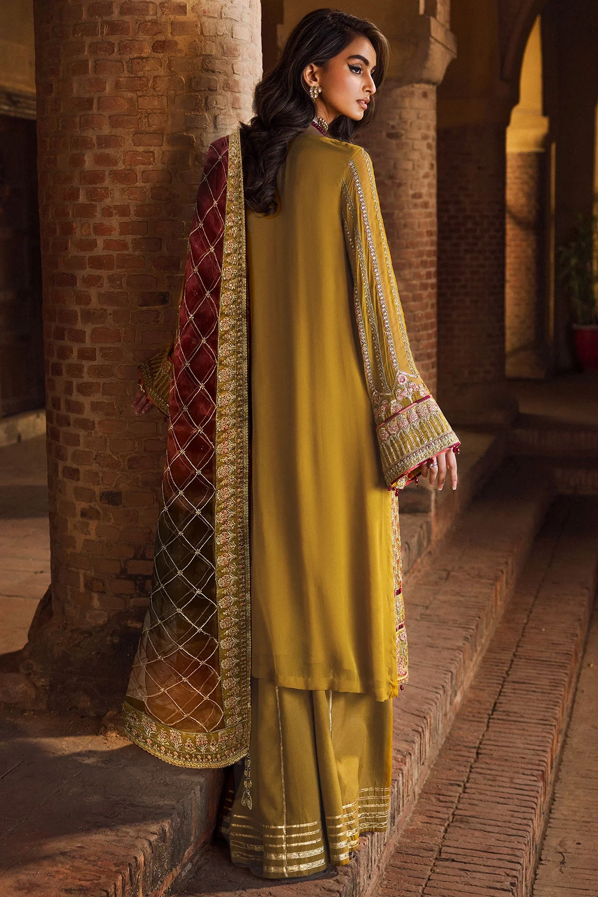 4129-BAKHTAWAR EMBROIDERED BEMBERG CHIFFON
