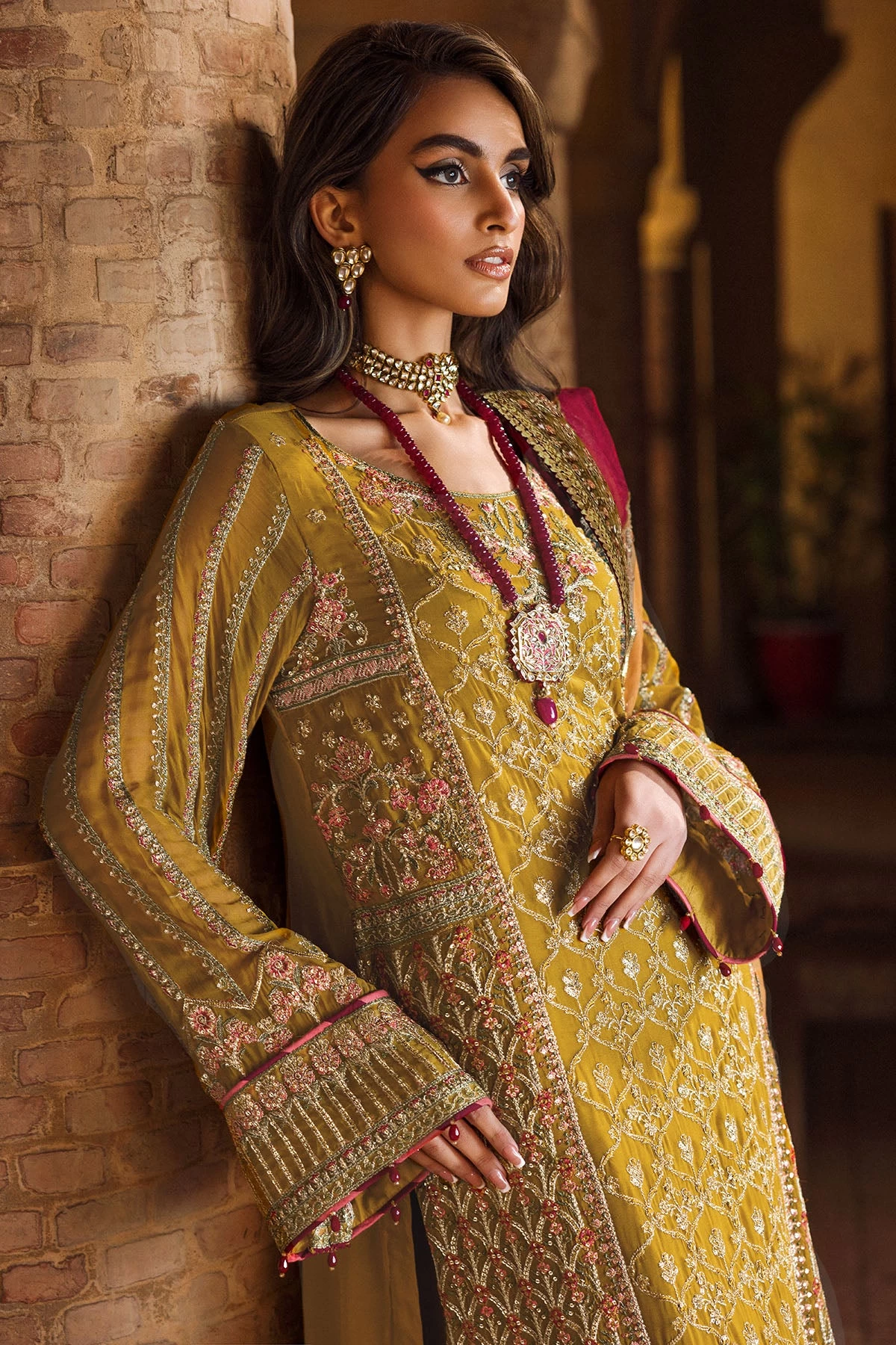 4129-BAKHTAWAR EMBROIDERED BEMBERG CHIFFON