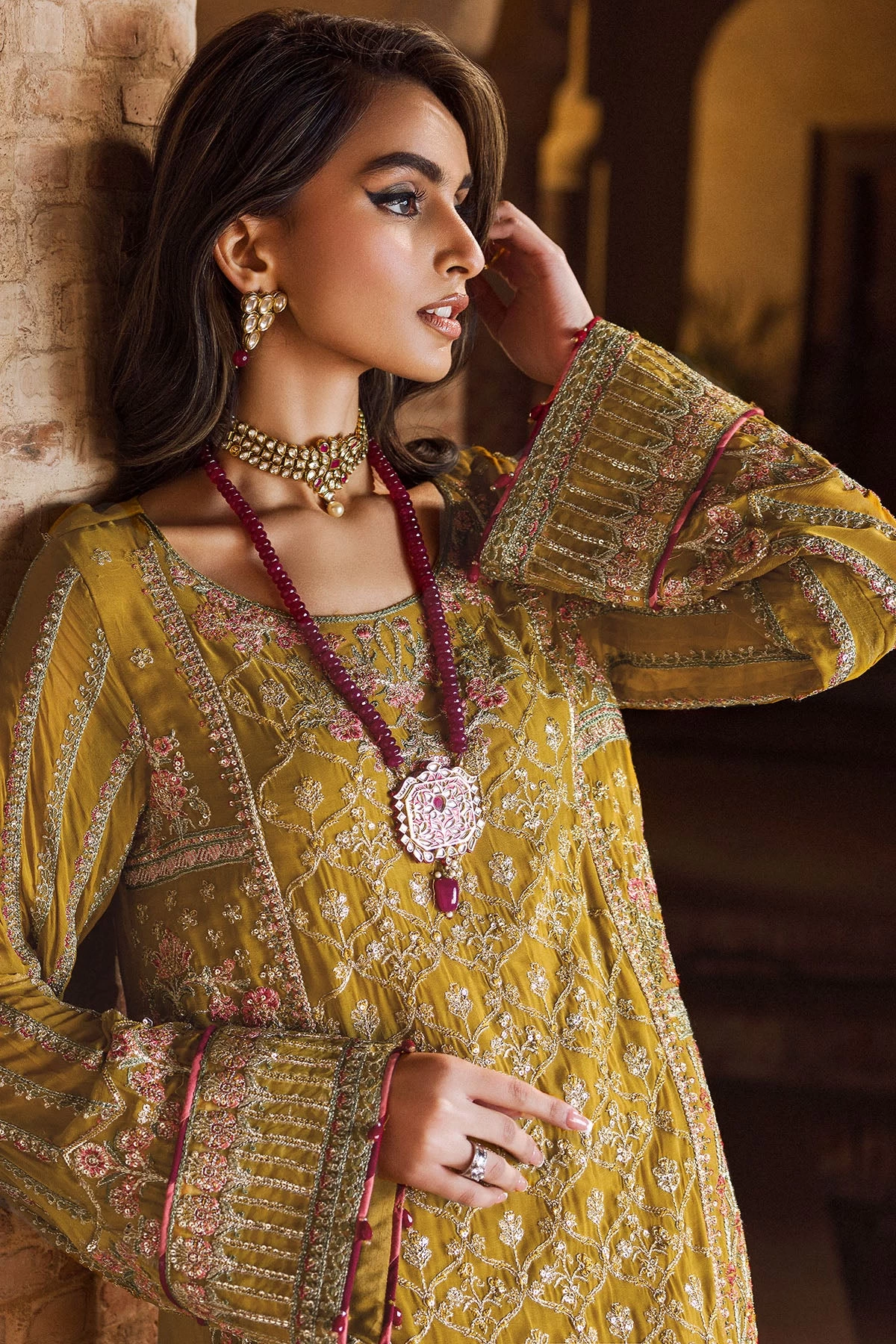 4129-BAKHTAWAR EMBROIDERED BEMBERG CHIFFON