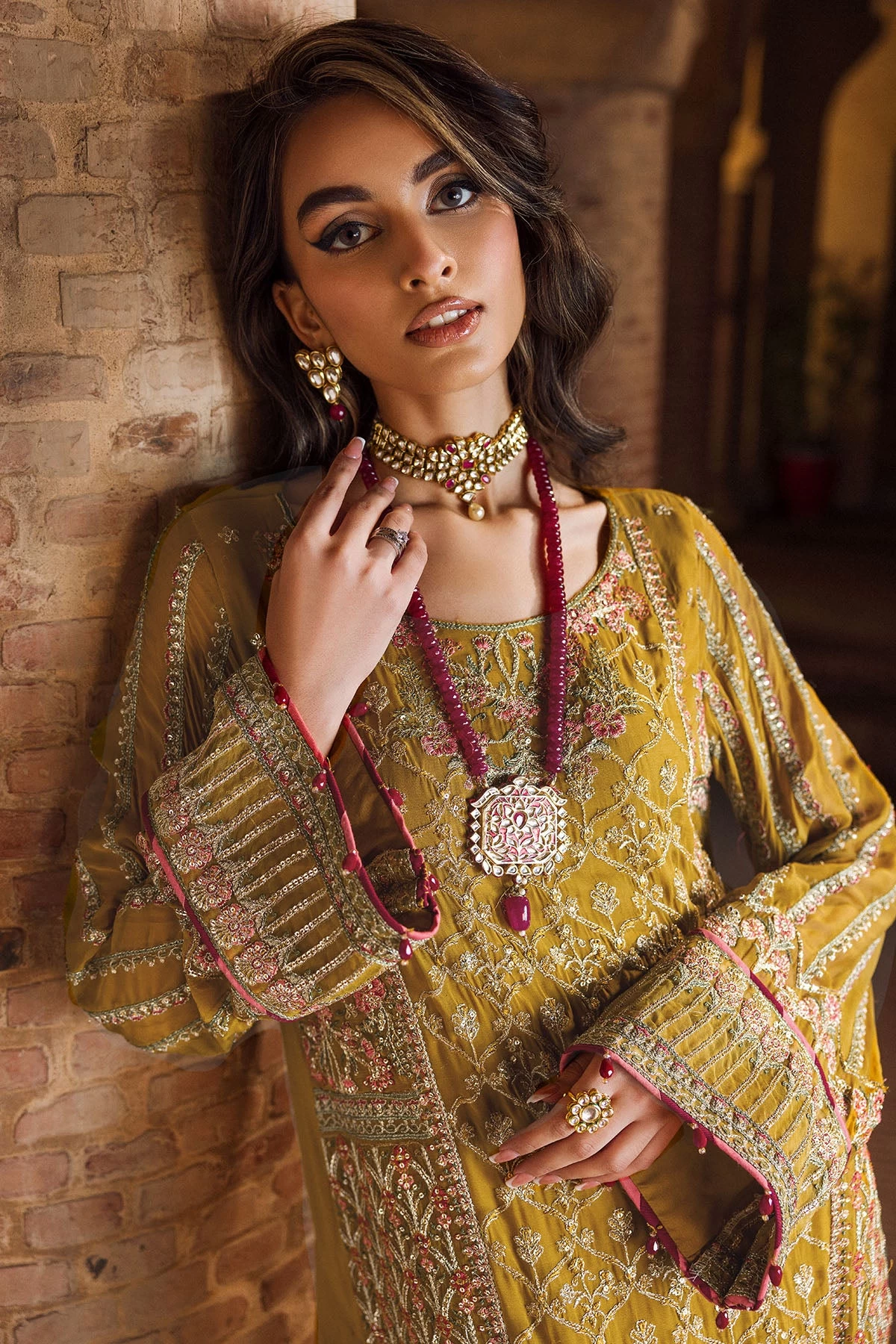 4129-BAKHTAWAR EMBROIDERED BEMBERG CHIFFON