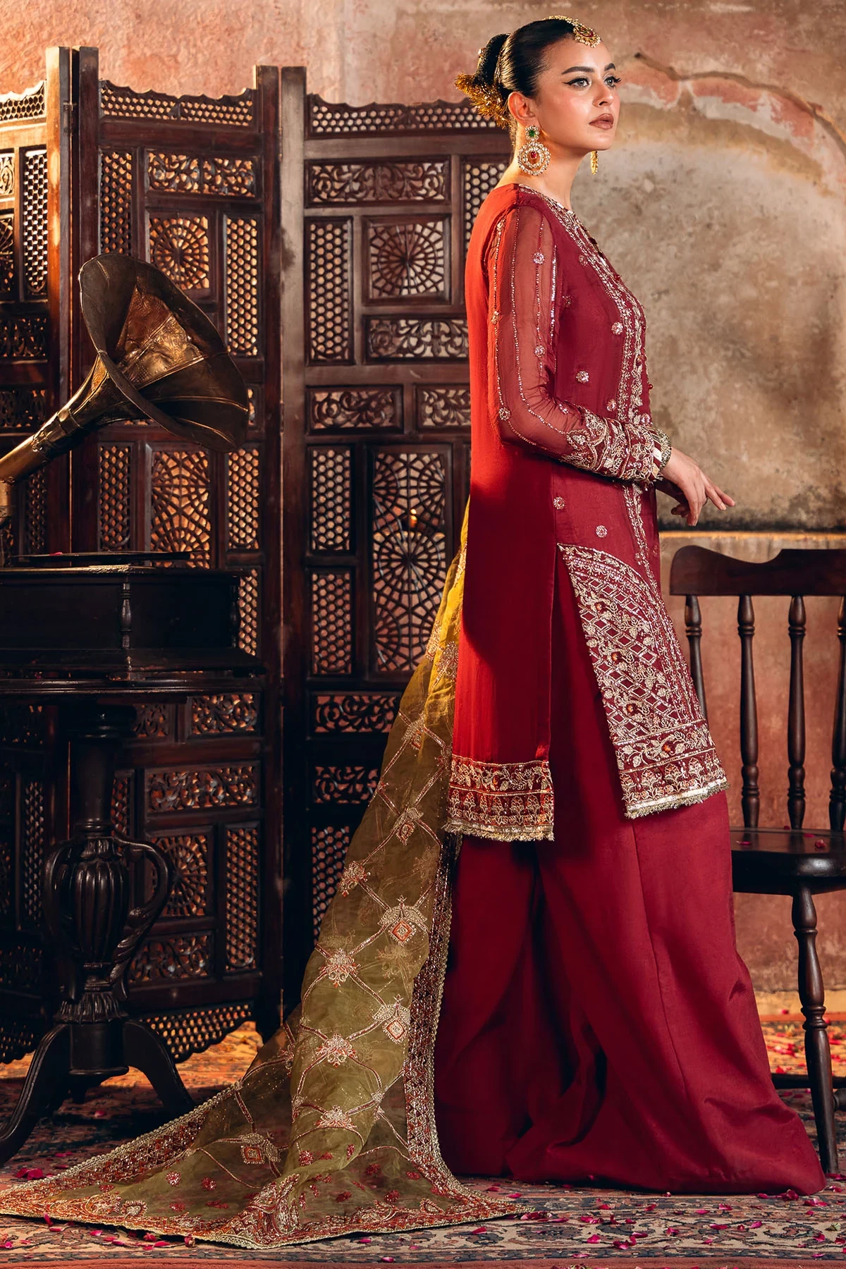 4817-TABEER EMBROIDERED BEMBERG CHIFFON