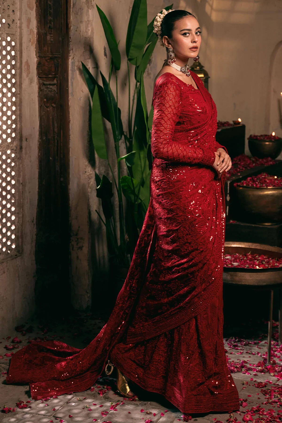 4825-SHAHJAHAN EMBROIDERED BEMBERG CHIFFON
