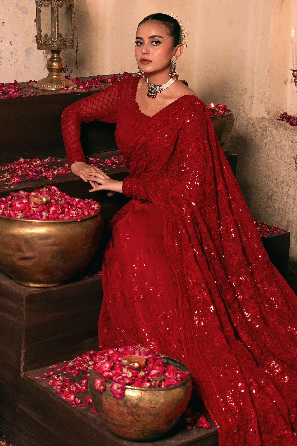 4825-SHAHJAHAN EMBROIDERED BEMBERG CHIFFON