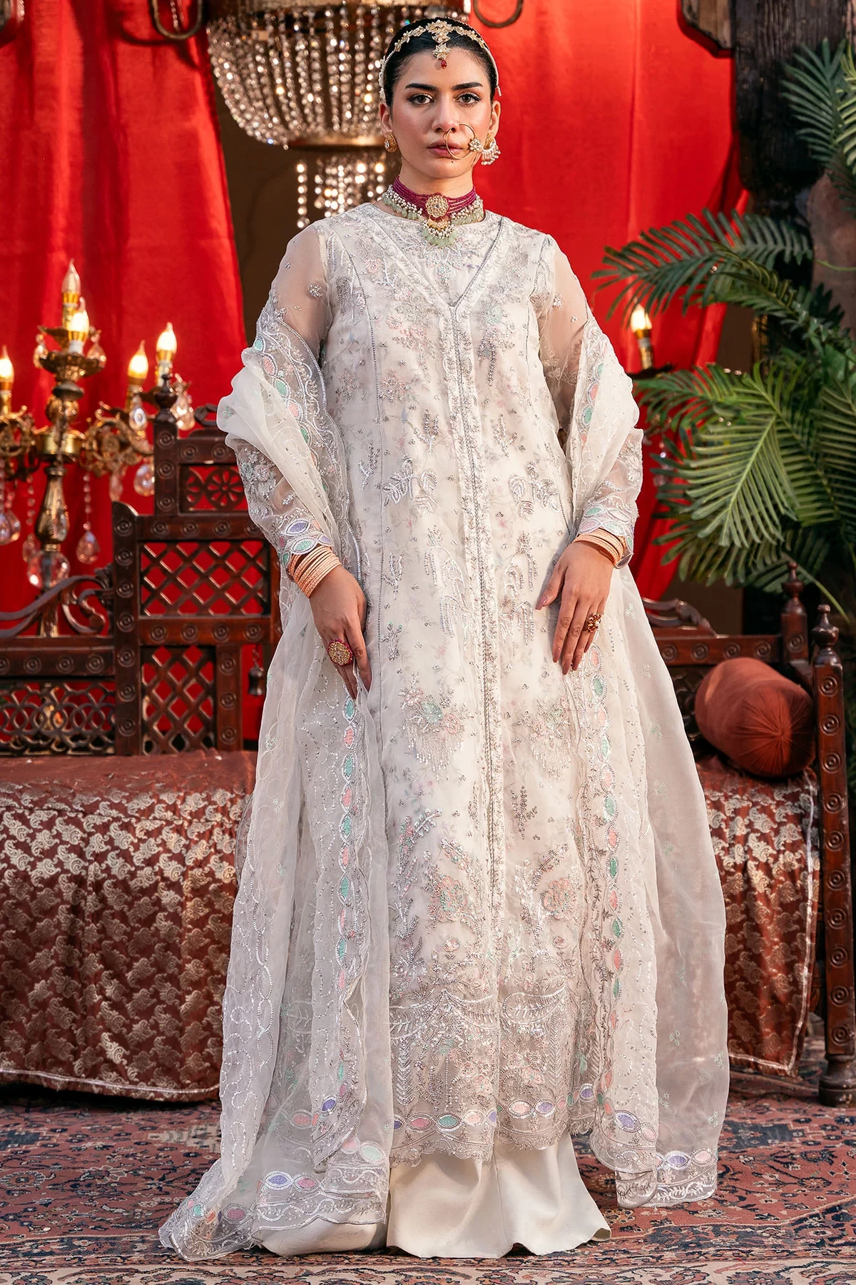 4829-GULNAAR EMBROIDERED ORGANZA