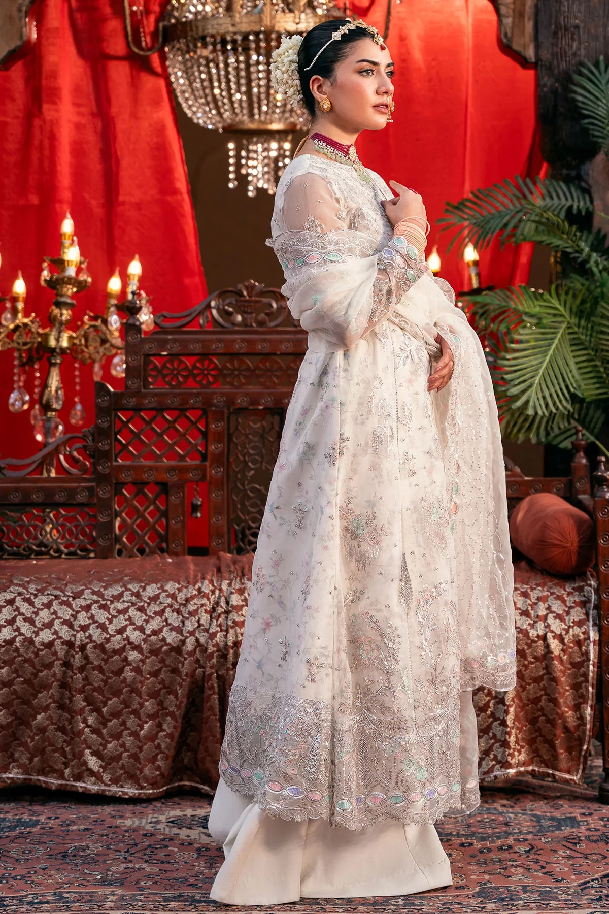 4829-GULNAAR EMBROIDERED ORGANZA