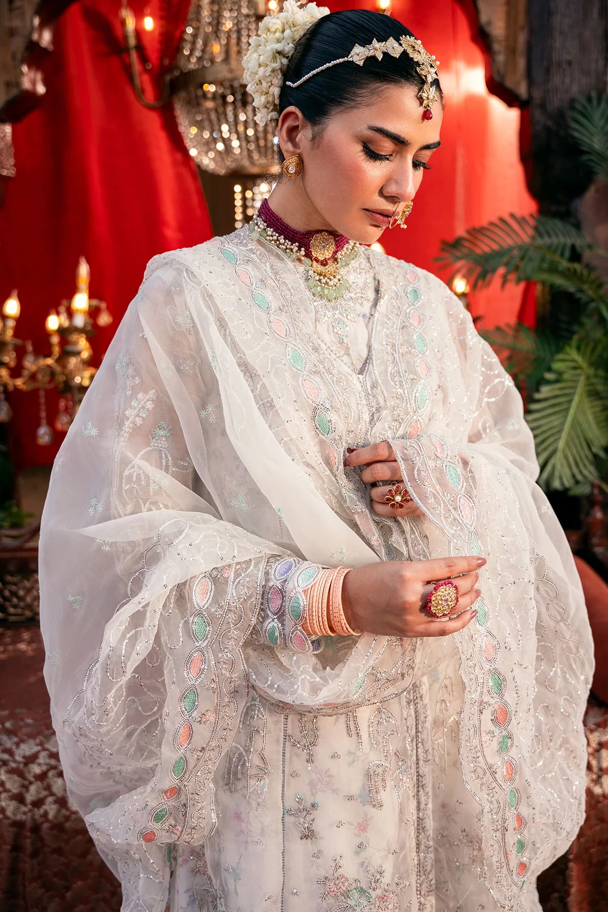 4829-GULNAAR EMBROIDERED ORGANZA