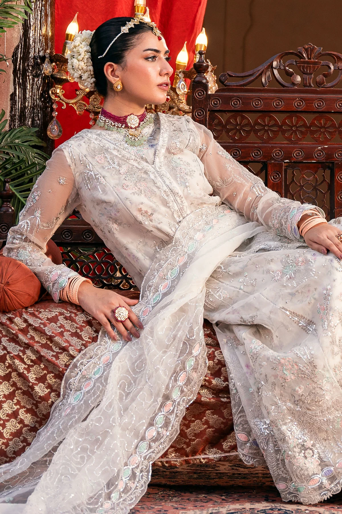 4829-GULNAAR EMBROIDERED ORGANZA