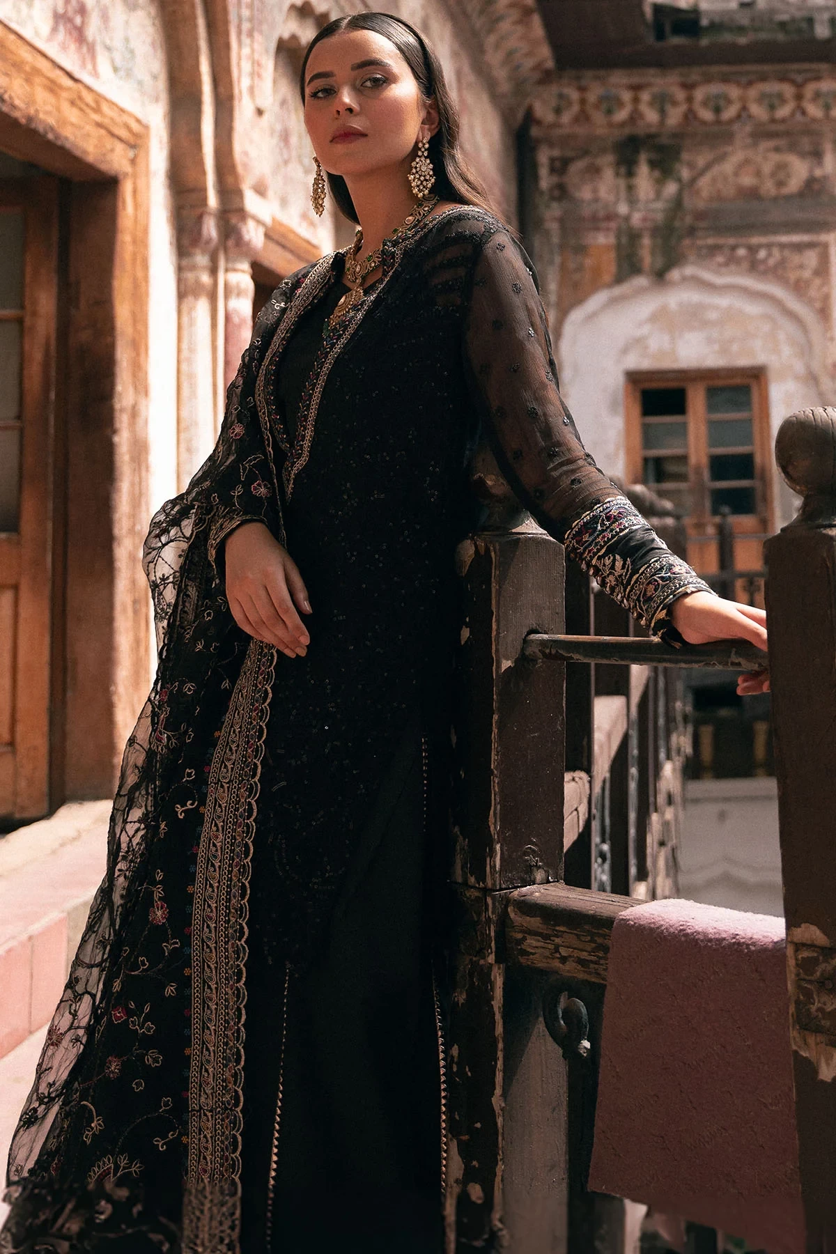 4816-GAZALA EMBROIDERED BEMBERG CHIFFON
