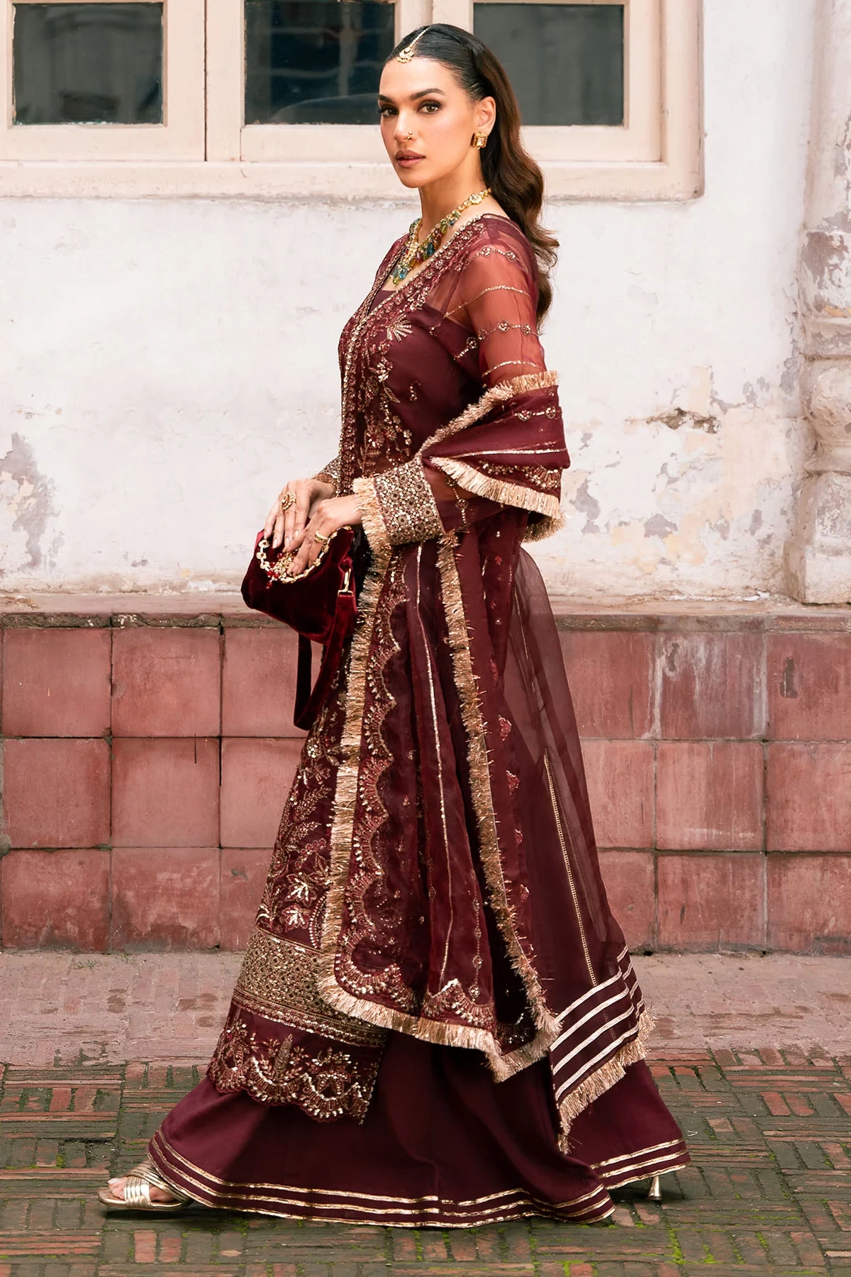 4819-HAIZA EMBROIDERED ORGANZA