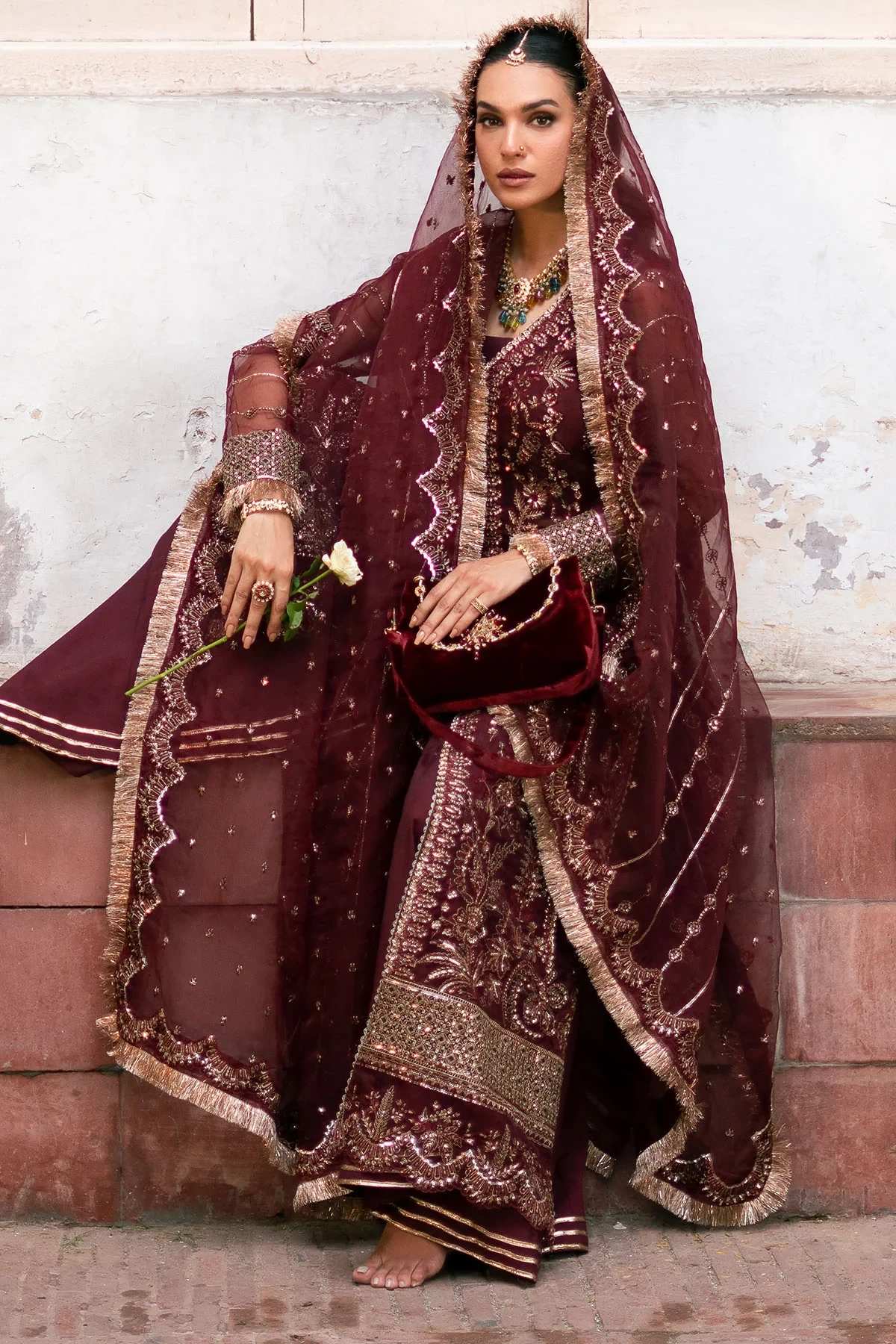 4819-HAIZA EMBROIDERED ORGANZA
