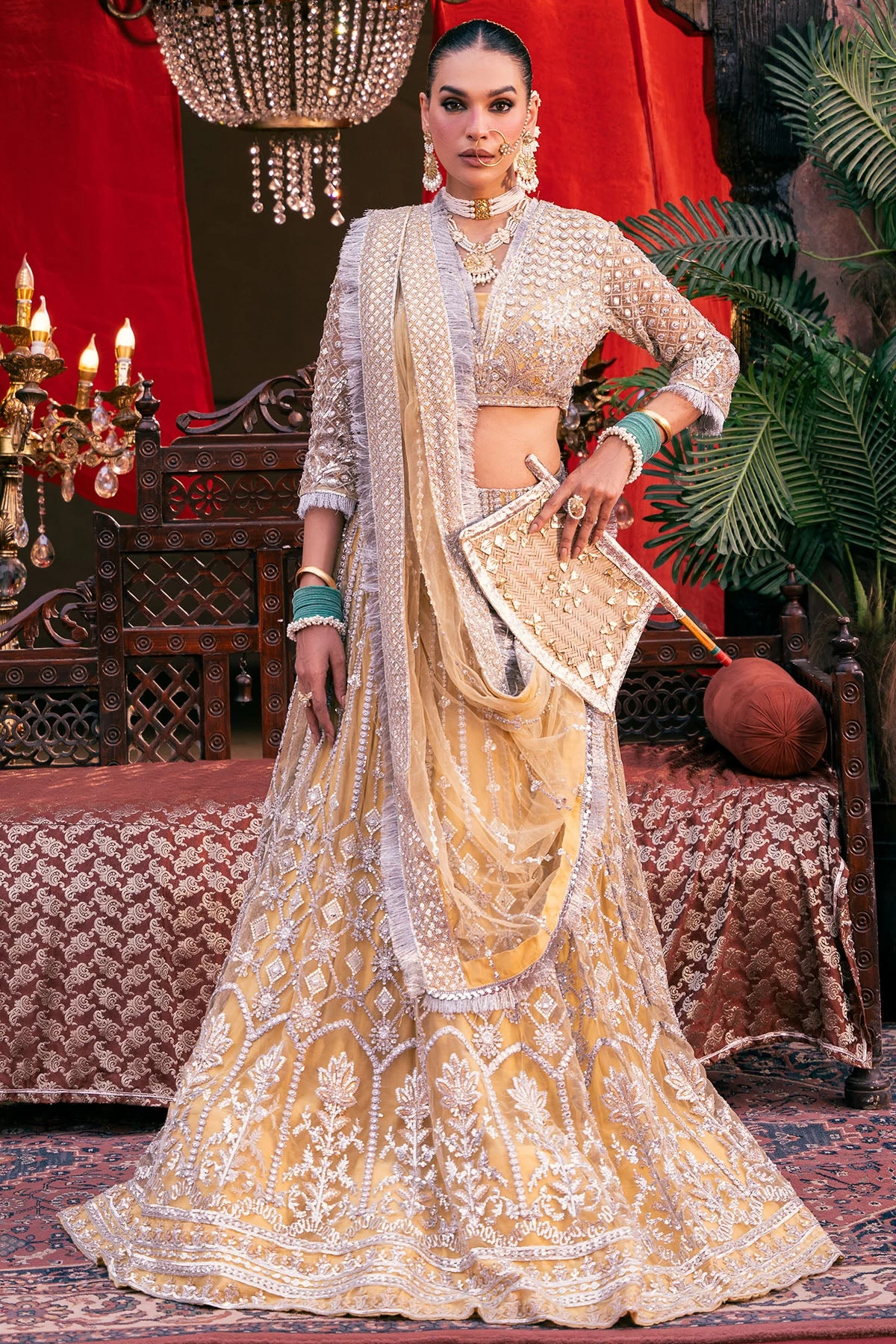 4826-OMAIRA EMBROIDERED SILK NET