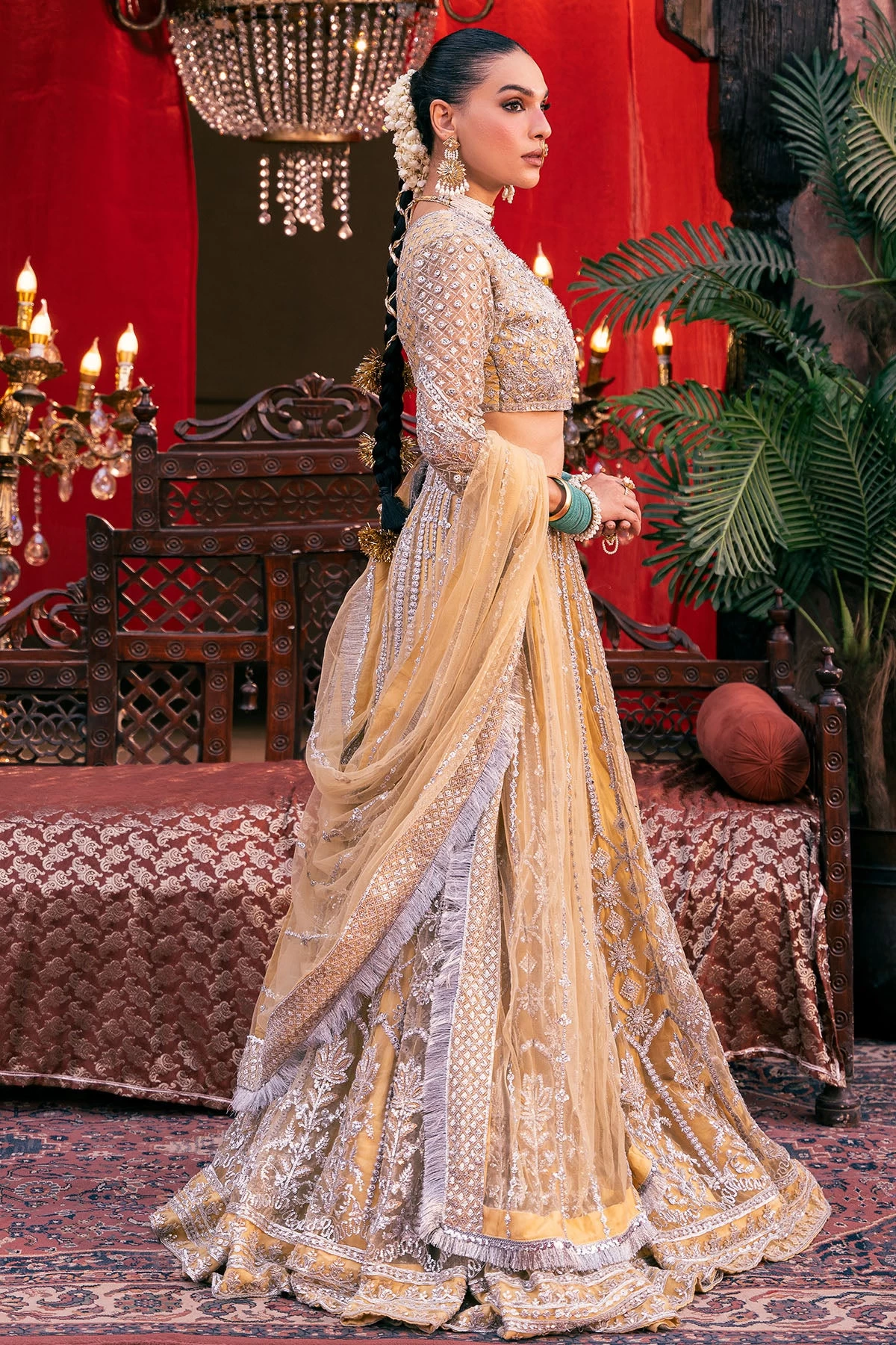 4826-OMAIRA EMBROIDERED SILK NET