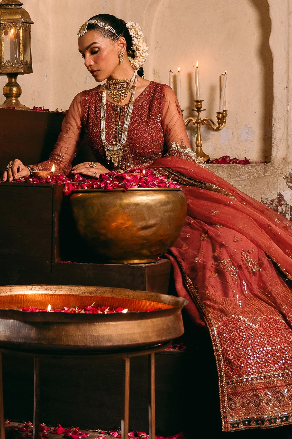4830-RINAZ EMBROIDERED SILK NET