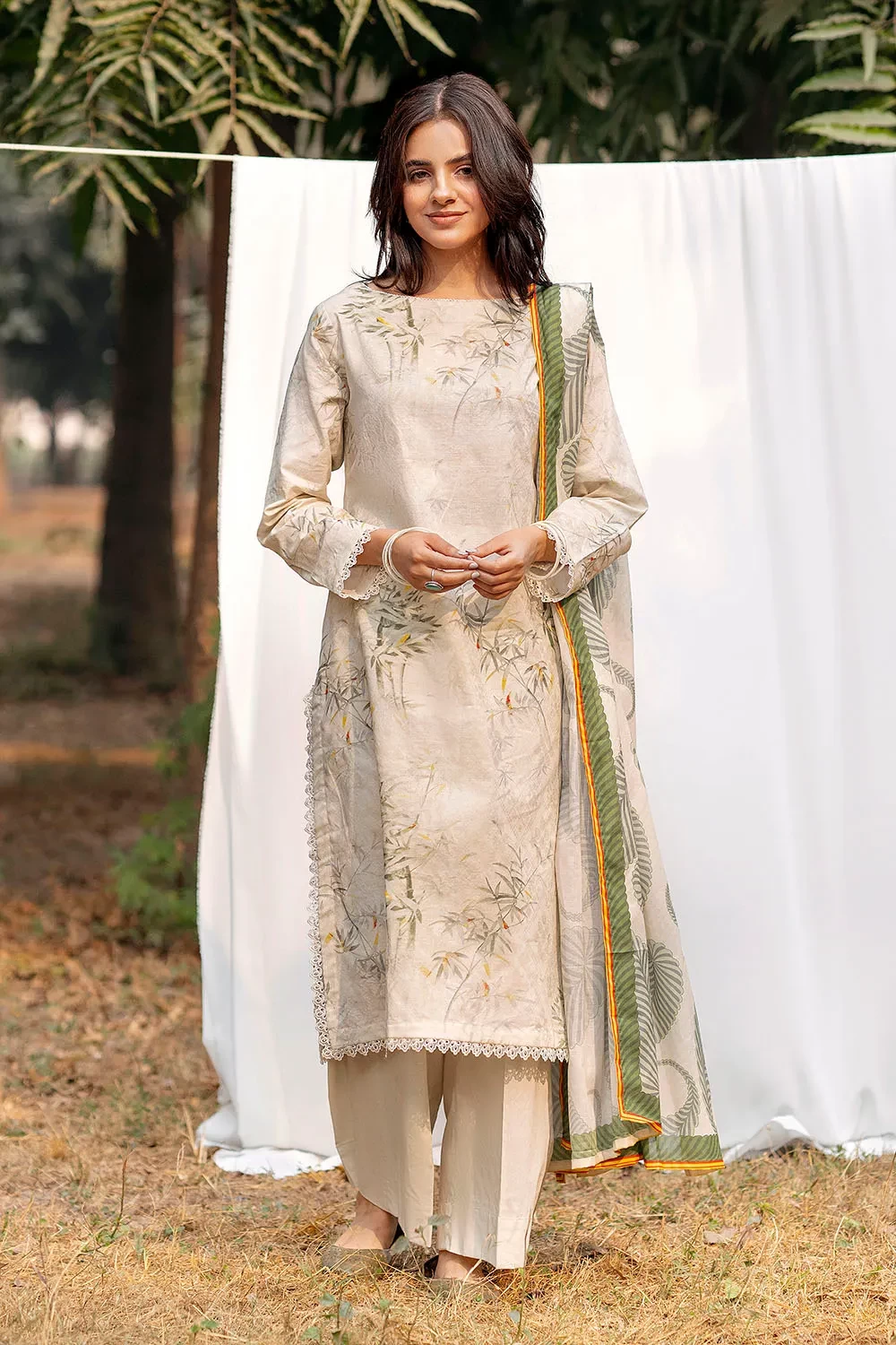 3 Piece Printed Lawn Suit CL-52428