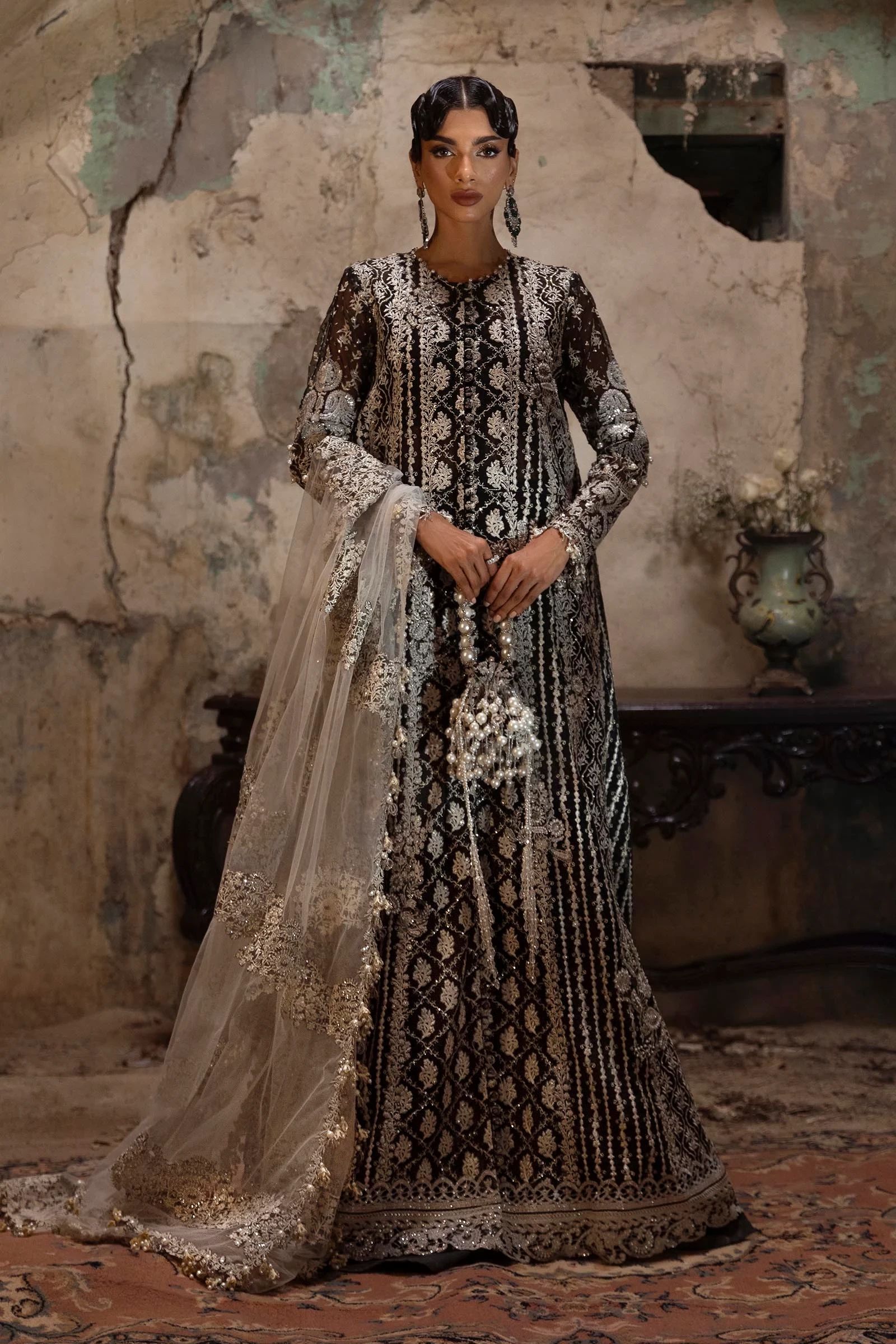 Woven Net 3 Piece Suit N251-003-3CX
