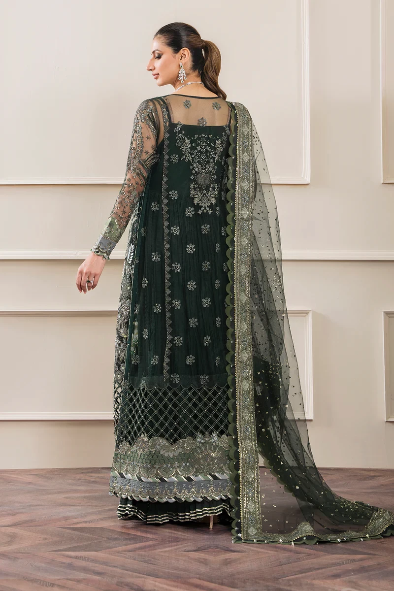 EMBROIDERED NET CH12-05 UNSTITCHED
